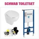  Complete design toiletset met Schwab inbouwreservoir 