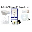 Gebrit frame + wandcloset + soft close toiletbril.